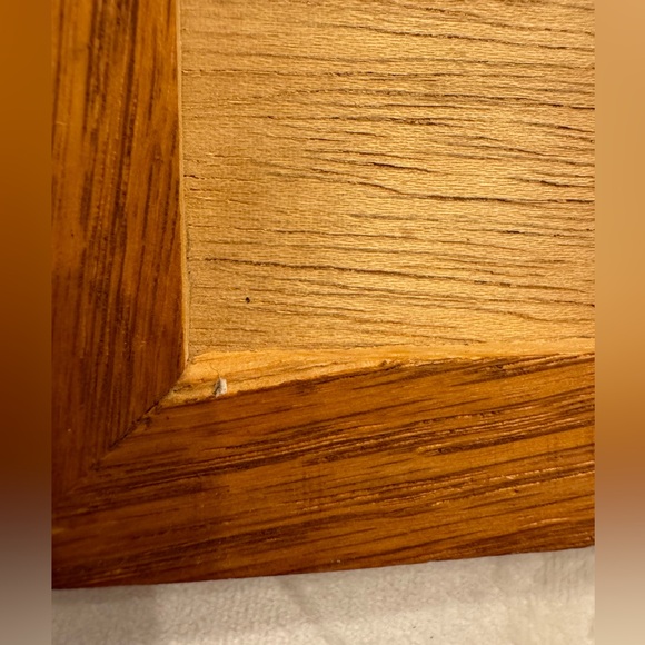 Vintage Arius Tile Co. 4in Yin Yang Ceramic Tile with Wooden Frame - Picture 6 of 6